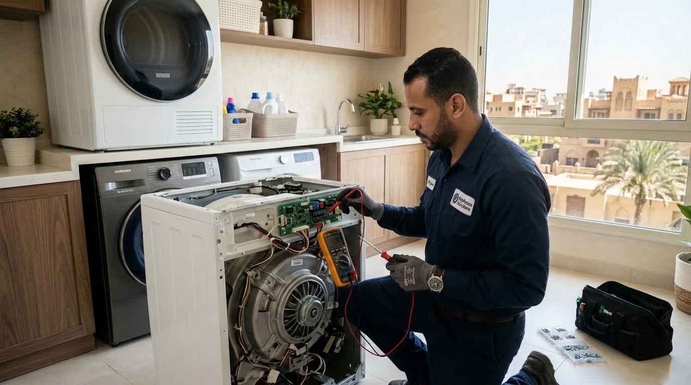 مهندس صيانة وتصليح غسالات ملابس ومجففات وايت ويل وال جي في المعادي والمقطم