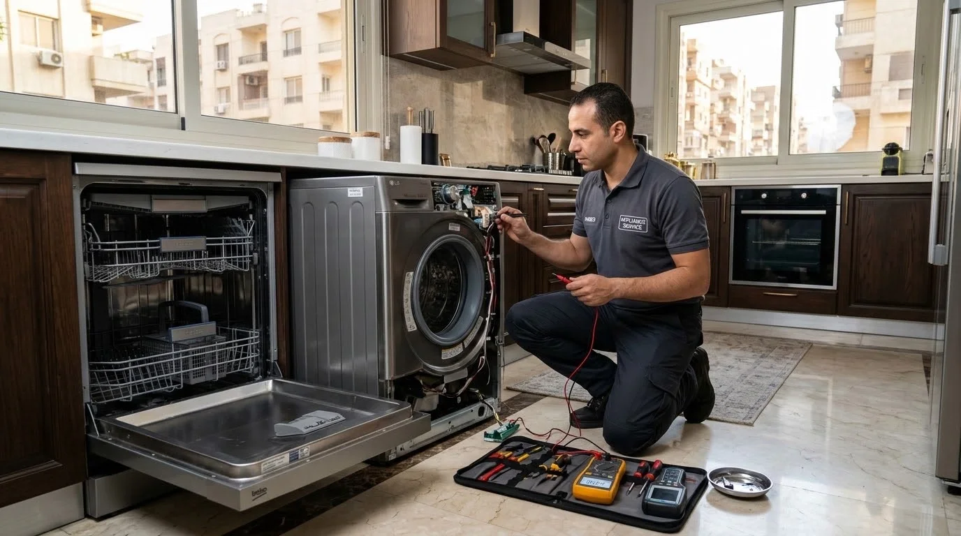 مهندس صيانة وتصليح غسالات ملابس وأطباق ال جي وبيكو في التجمع الخامس والشيخ زايد
