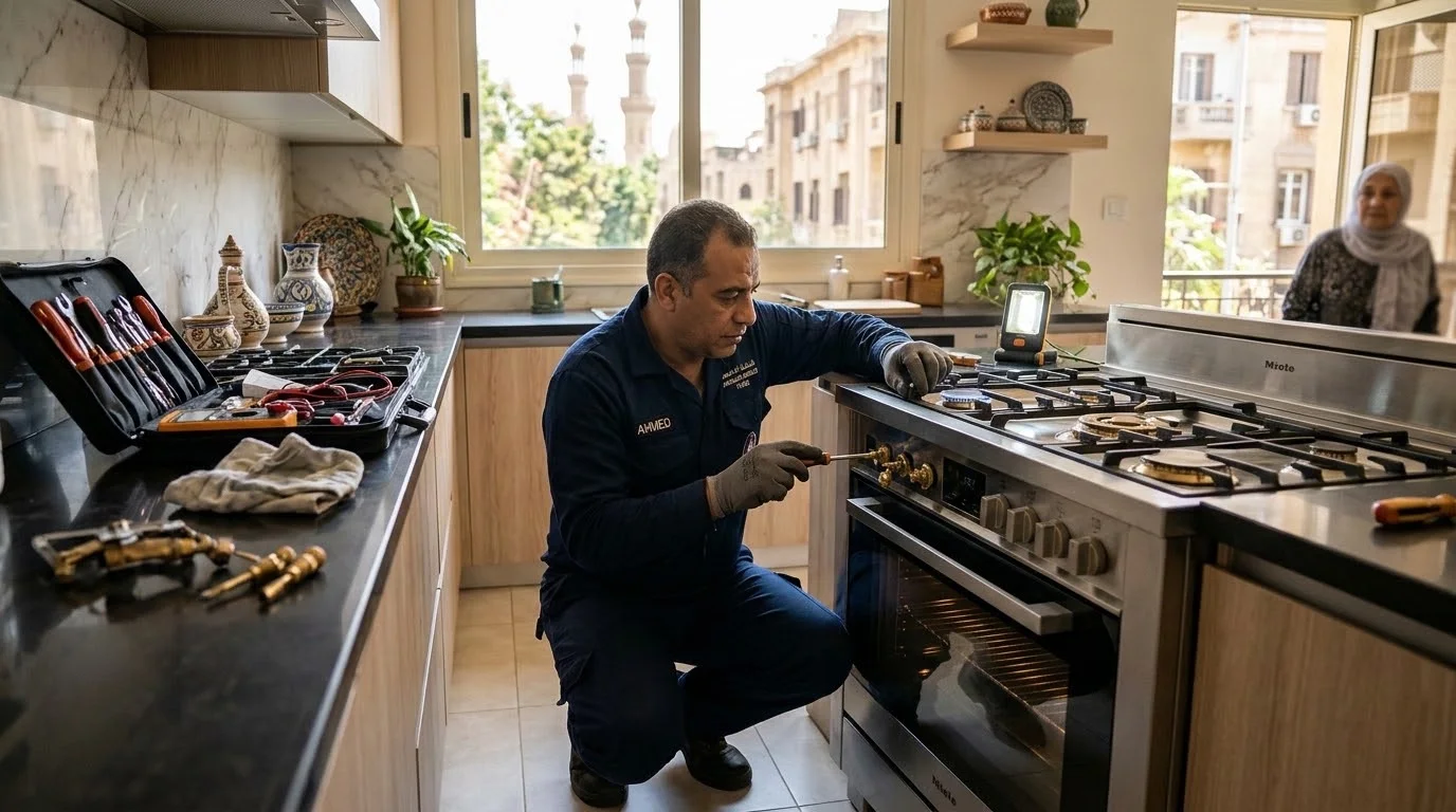 مهندس صيانة وتصليح بوتاجازات وأفران فريش ويونيون اير في الدقي والمهندسين